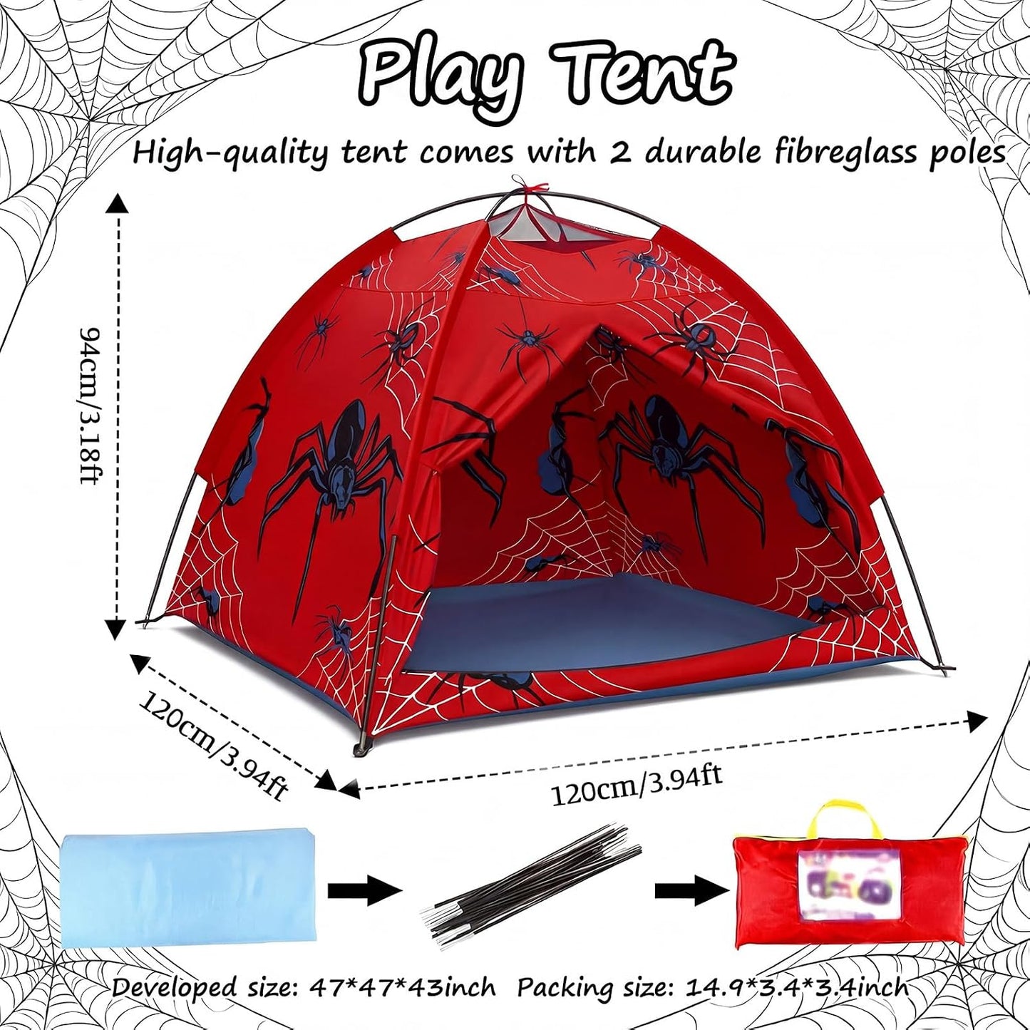 Yoojahow - Tienda de campaña de araña para adultos, para interiores...