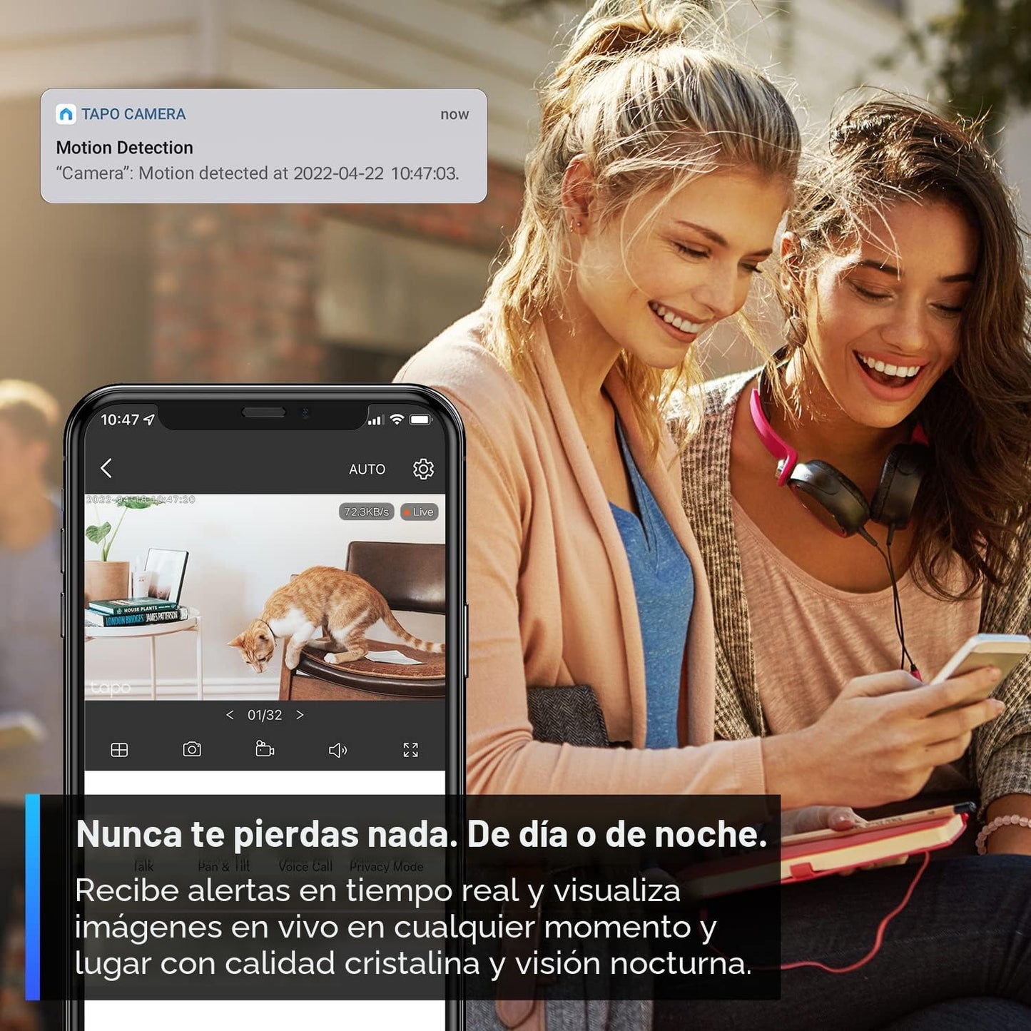 Tapo TP-Link - Cámara de seguridad 2K para monitor de bebé, cámara...