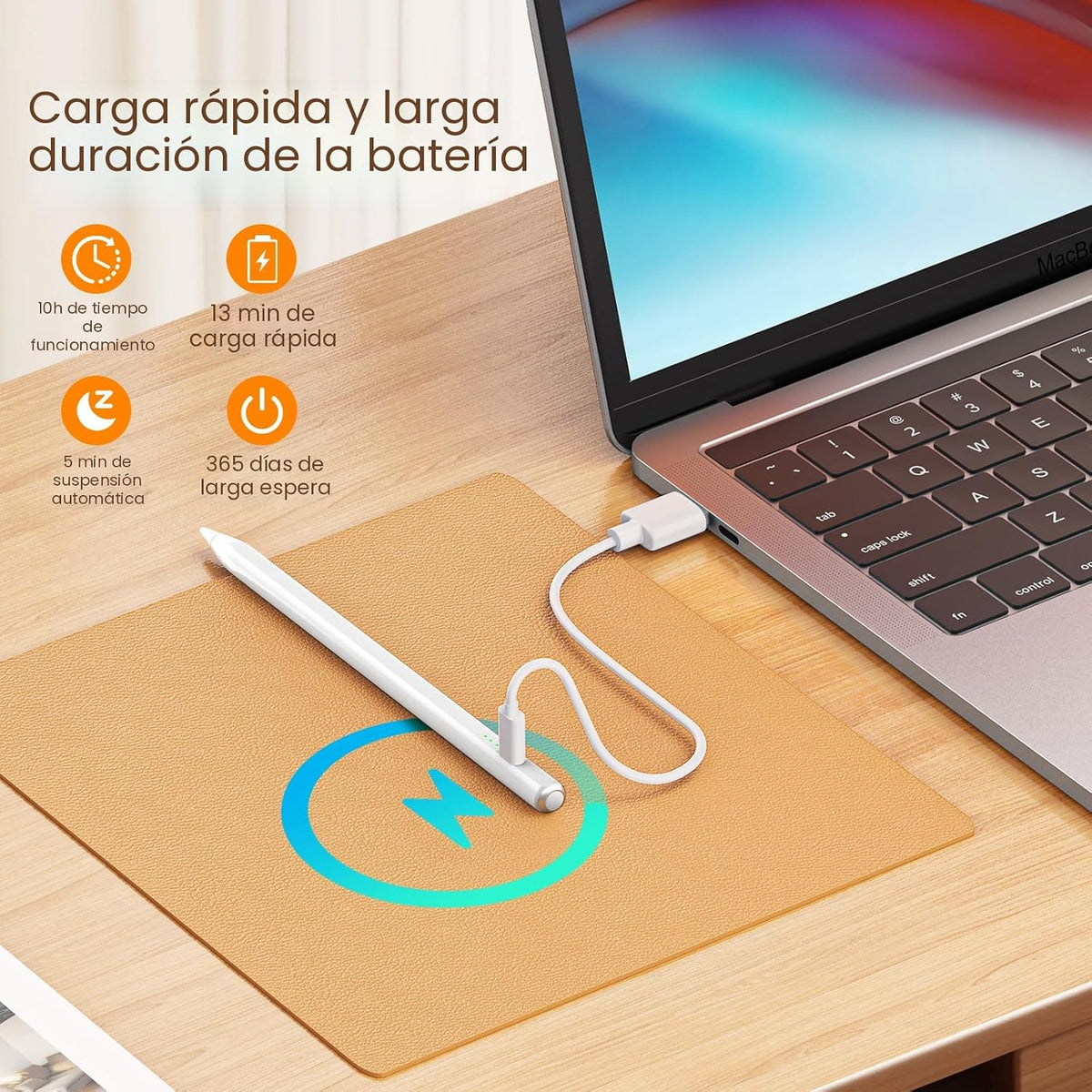 Hastraith Lápiz capacitivo para iPad (2018-2025) - Carga rápida de...