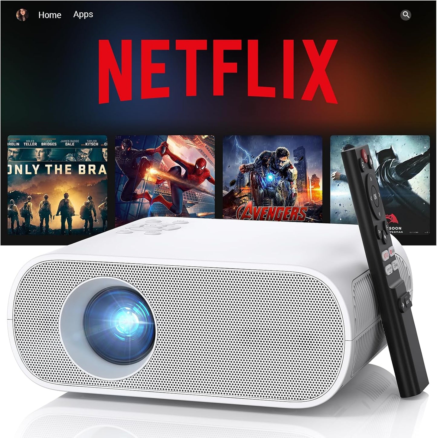 Proyector inteligente con licencia oficial ANSI, 1500, compatible c...