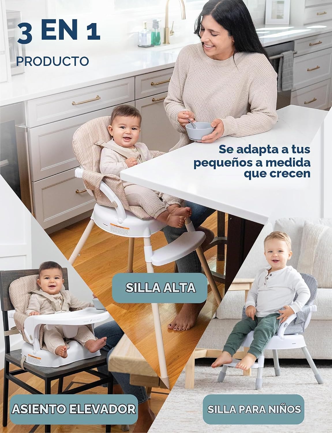Baby Delight Ascent, Trona 3 en 1, Verde | Se convierte en asiento...