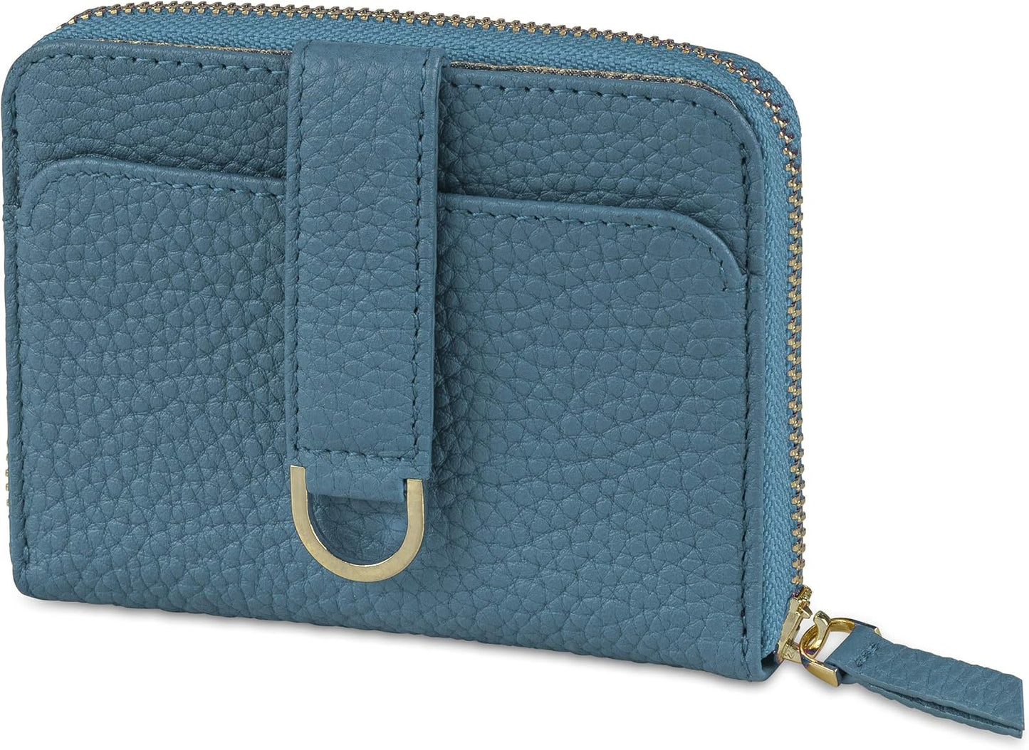 Vaultskin Cartera pequeña para mujer, tarjetero de cuero con bloque...