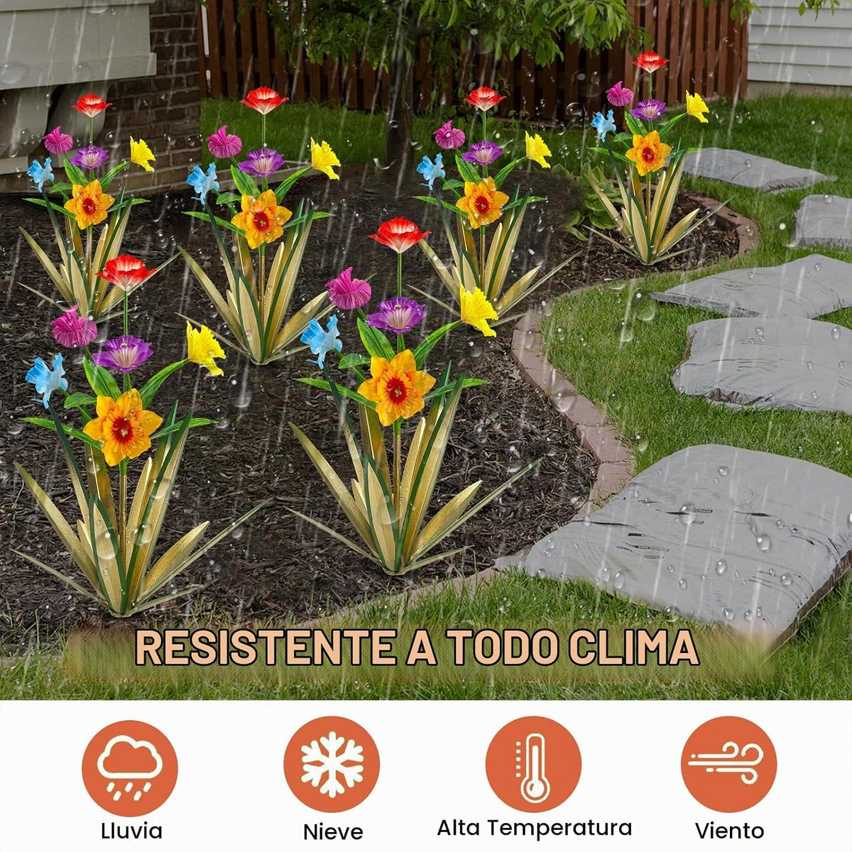 Homight Plantas de Agave de Metal para Decoración al Aire Libre, De...