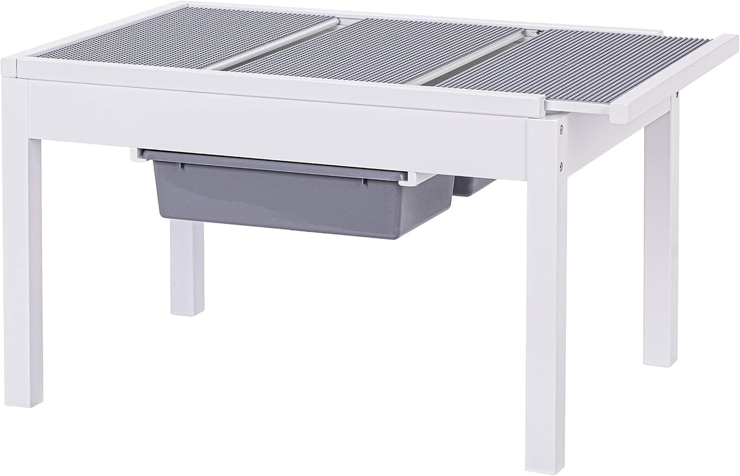 UTEX KIDS Mesa de actividades grande 2 en 1 para niños con almacena...