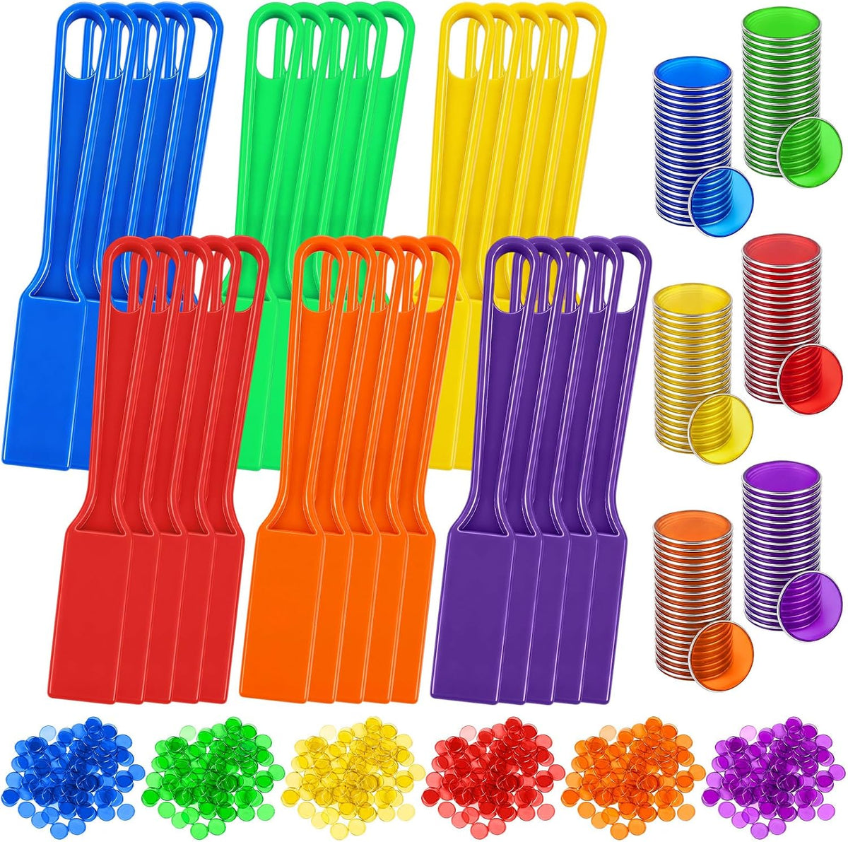 Teyva Daily 30 Varitas magnéticas de bingo de 7.87 pulgadas con 100...