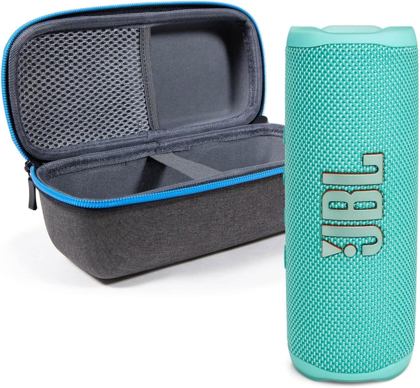 JBL Flip 6 (Squad) + Paquete con funda protectora rígida divvi!