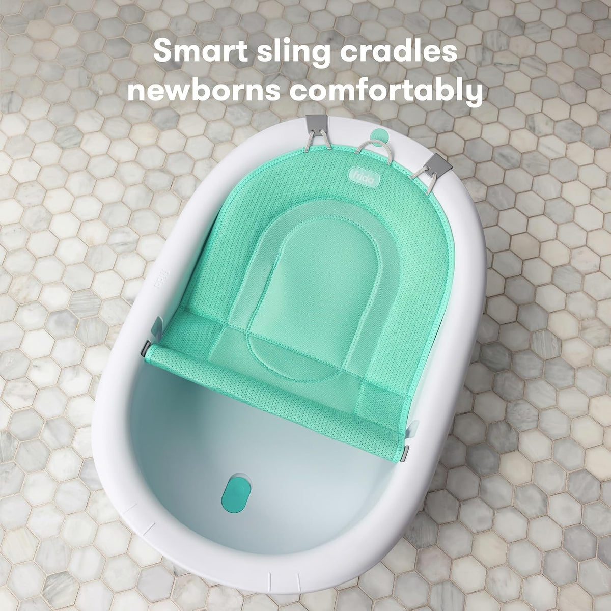 Frida Baby Bañera de bebé 4 en 1 Grow-with-Me, bañera para recién n...