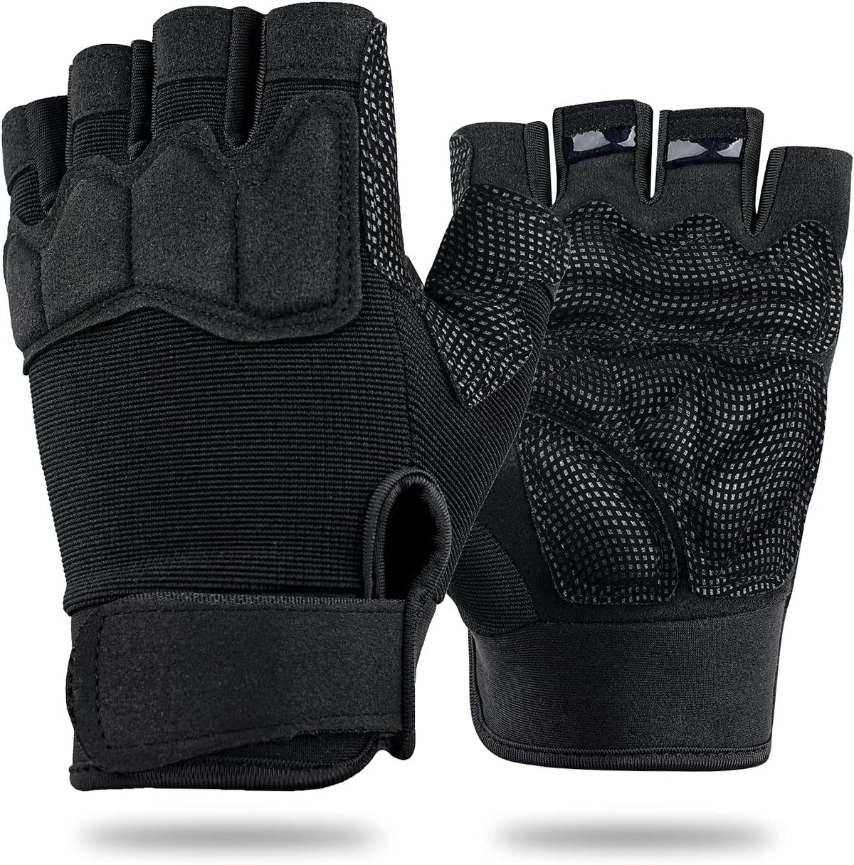 Guantes sin dedos Fioretto para Airsoft, tiro, medio dedo, caza, se...