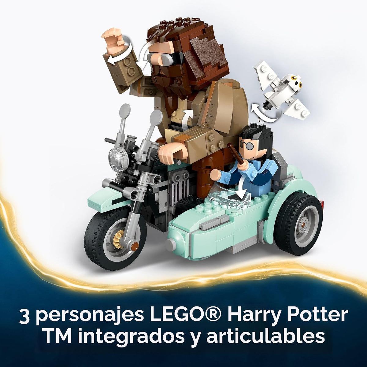LEGO Harry Potter - Paseo en motocicleta de Hagrid y Harry - Juguet...