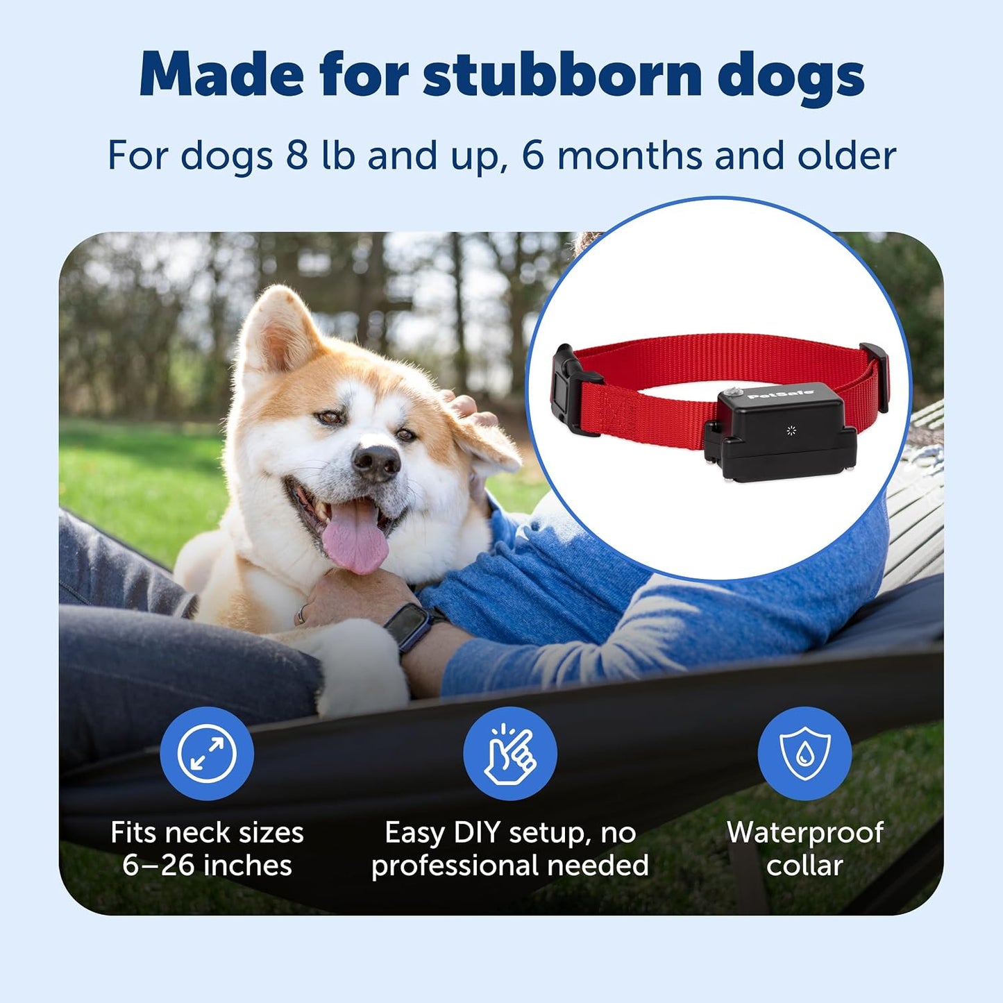 PetSafe Valla de perro obstinado con batería extra para mascotas pe...