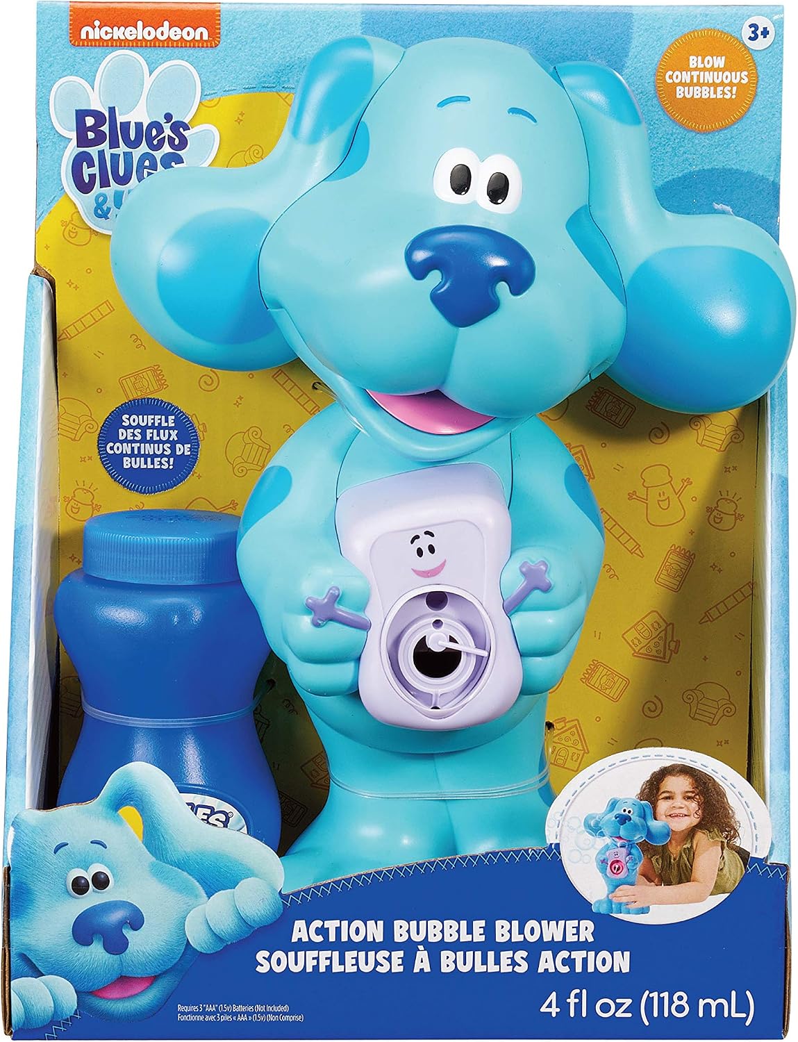 Little Kids Blues Clues - Soplador de burbujas de acción, incluye s...