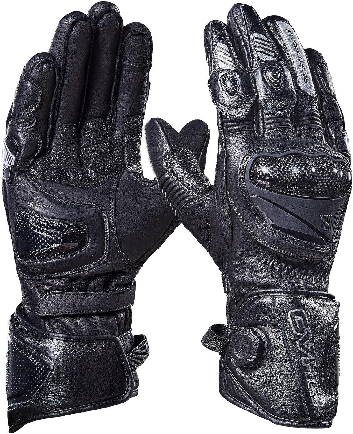 DUHAN Guantes de cuero para motocicleta para hombre/mujer, guantes...