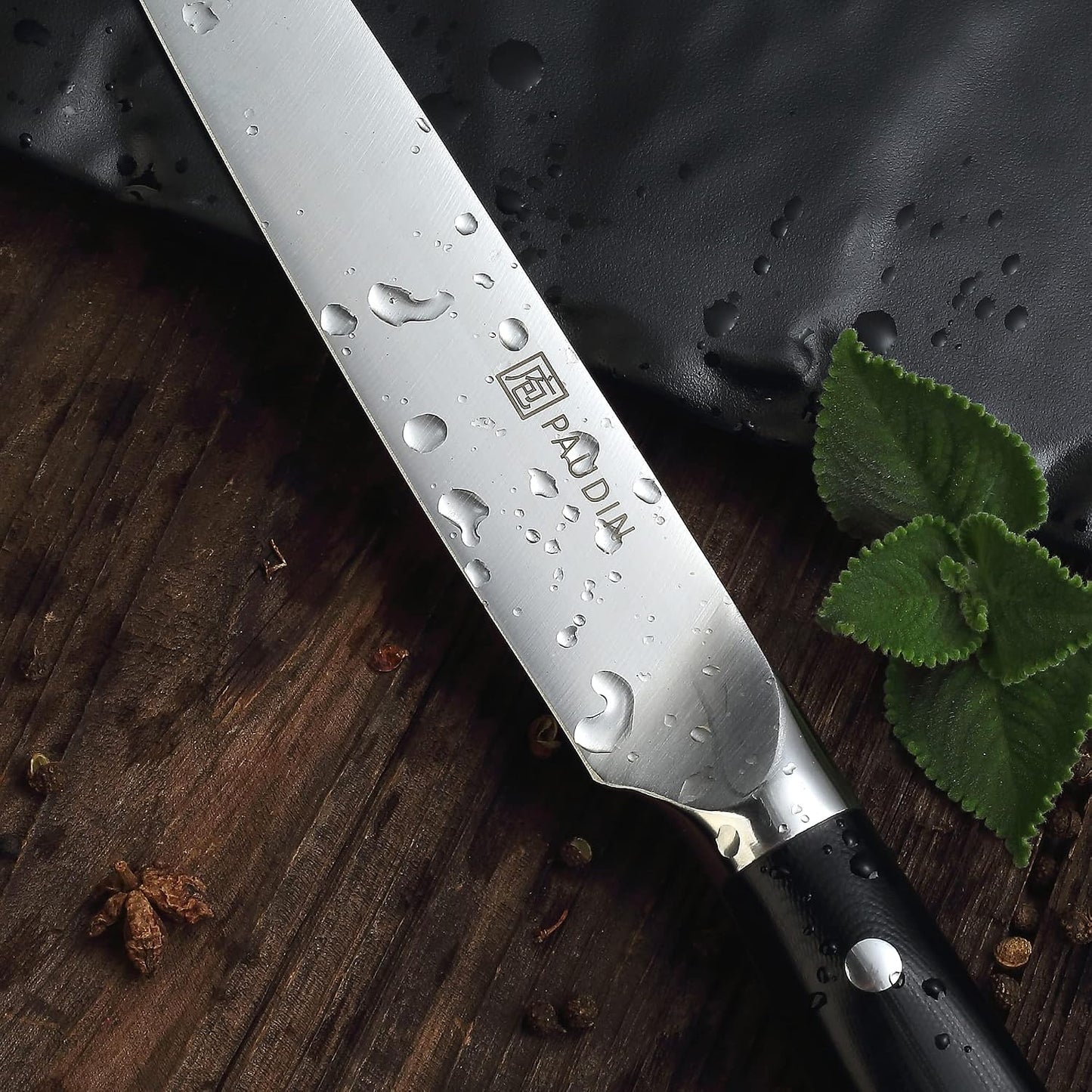 Juego de cuchillo y tenedor de tallado PAUDIN - 8" Cuchillo de...