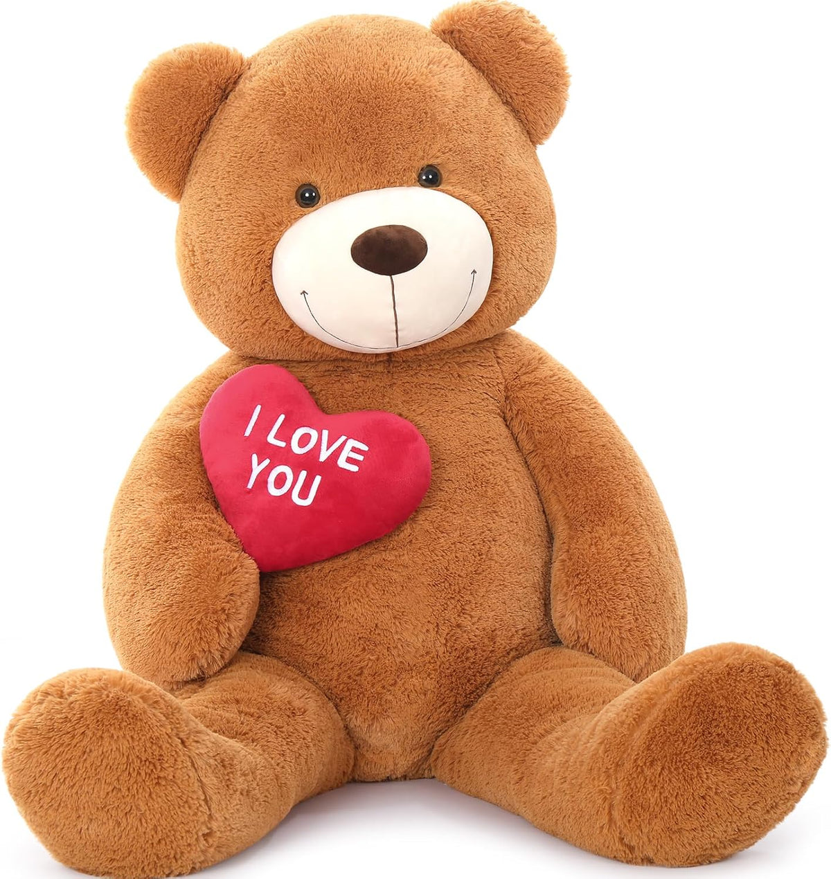 MaoGoLan Oso de peluche grande de 4.3 pies, peluche gigante de cora...