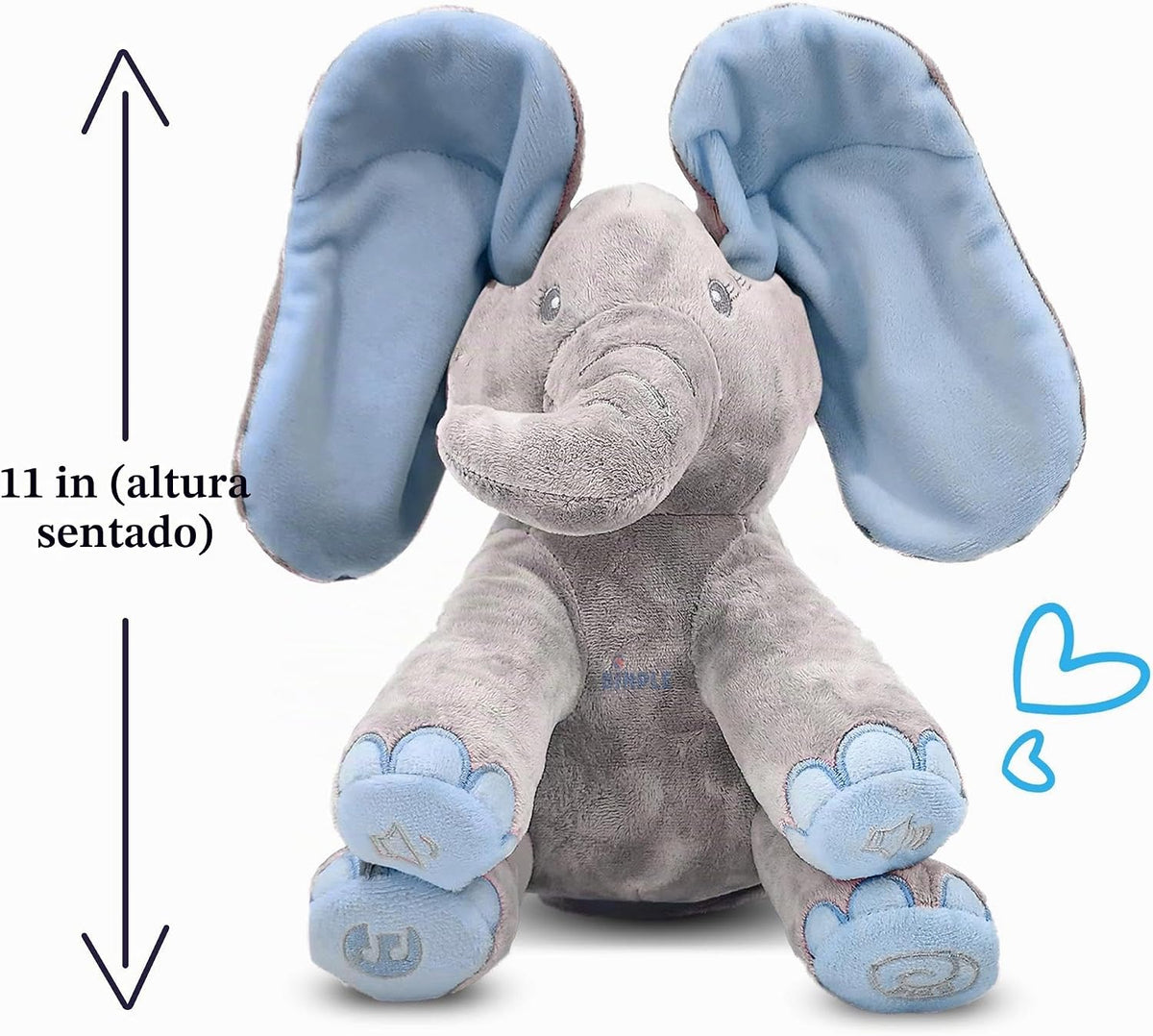 Dimple Kyle Elefante de peluche juguete animado - Elefante azul can...