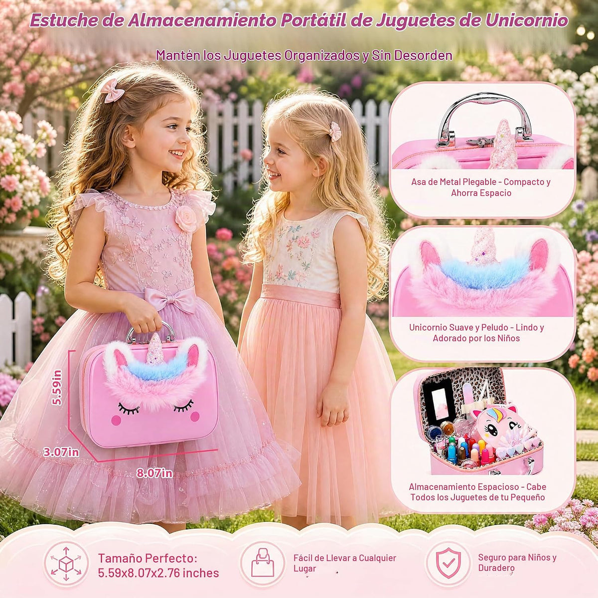 Juego de esmaltes de uñas para niñas, kit de salón de arte de uñas...