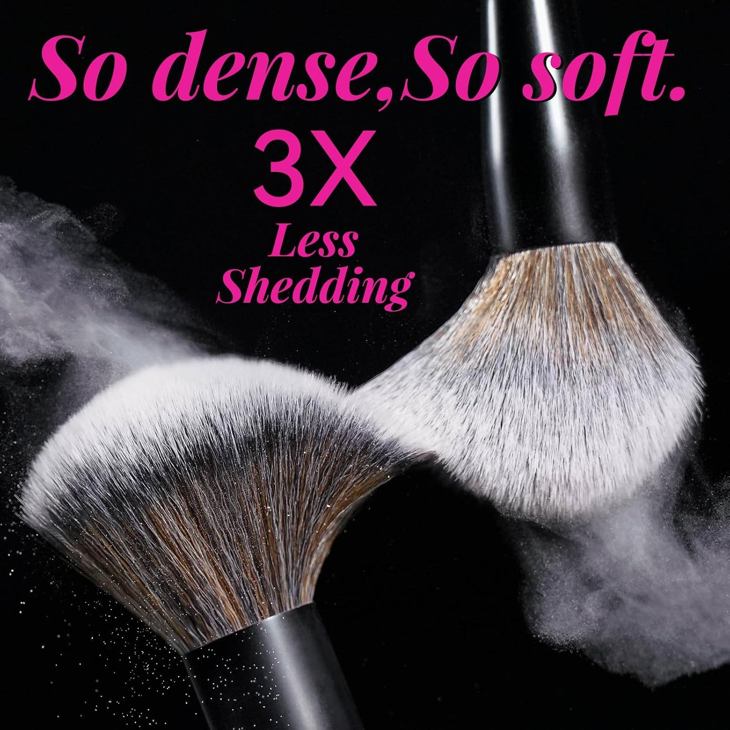 Brochas de maquillaje profesionales BS-MALL con estuche de viaje, b...