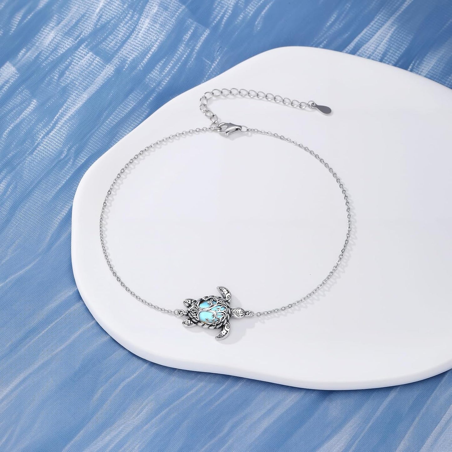 YYB Juego de joyas de tortuga marina para mujer, dije de árbol de l...