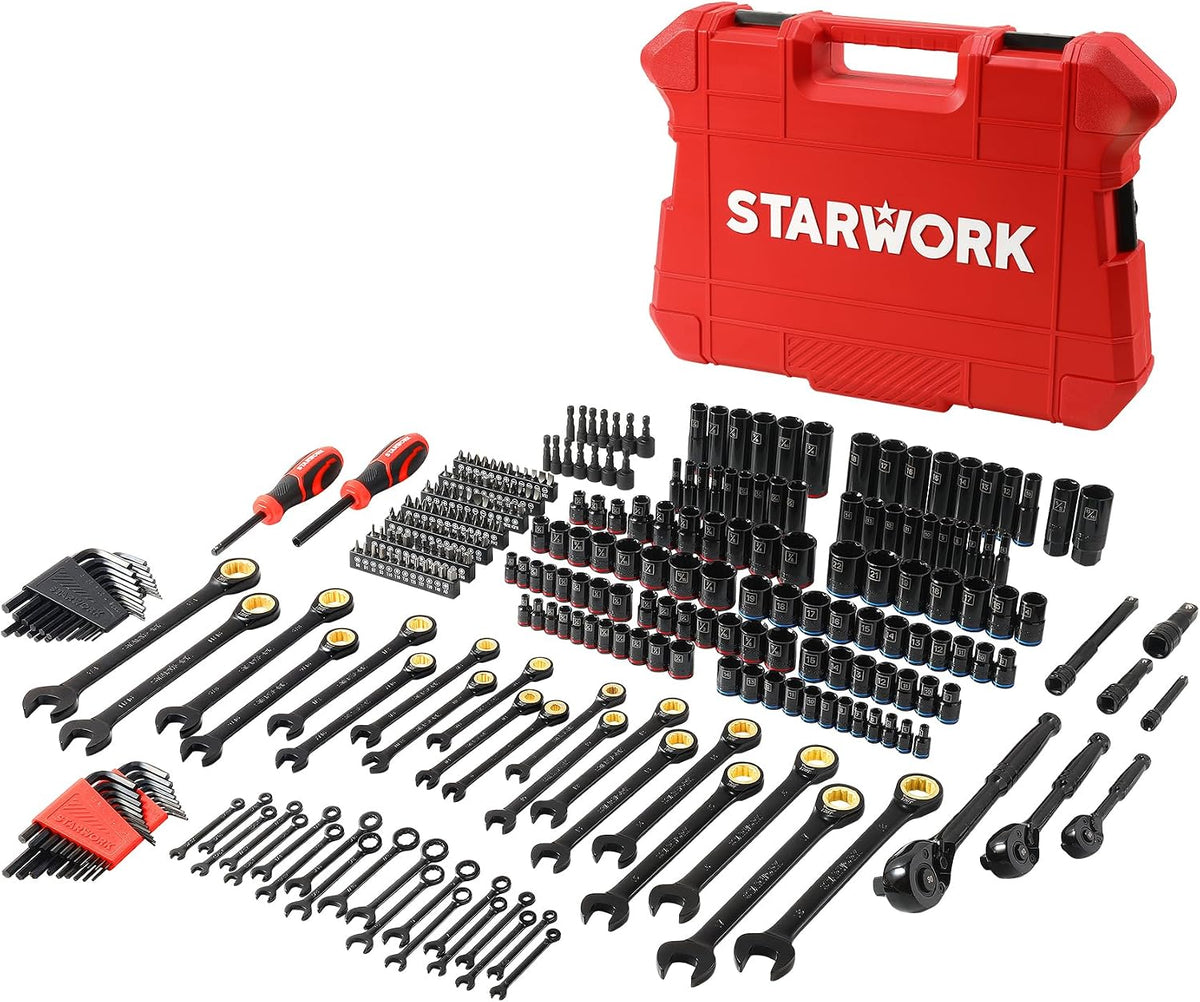 STARWORK TRUE MECHANIC - Juego de herramientas mecánicas de 303 pie...