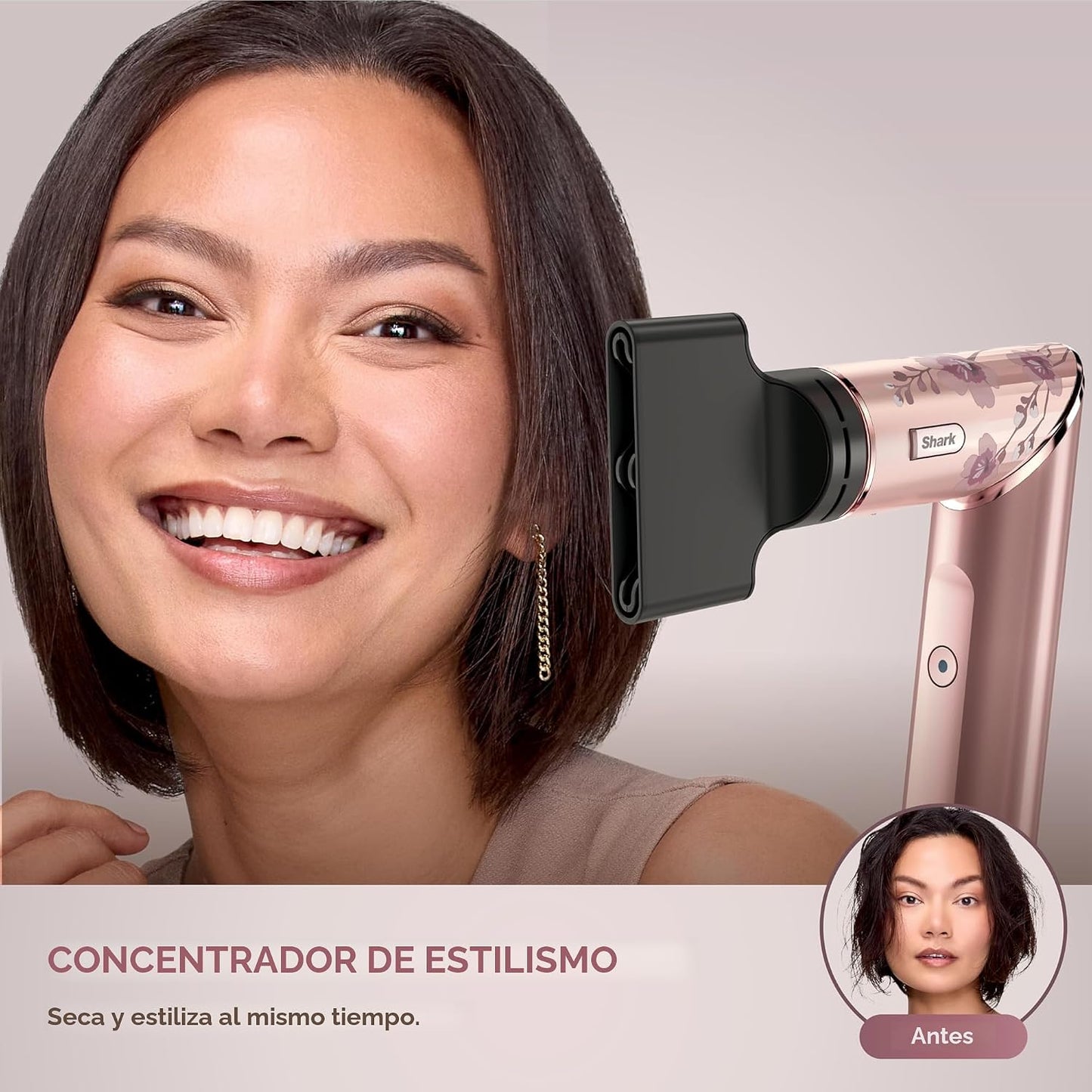 Shark FlexStyle Air Sistema de peinado y secado, potente secador de...