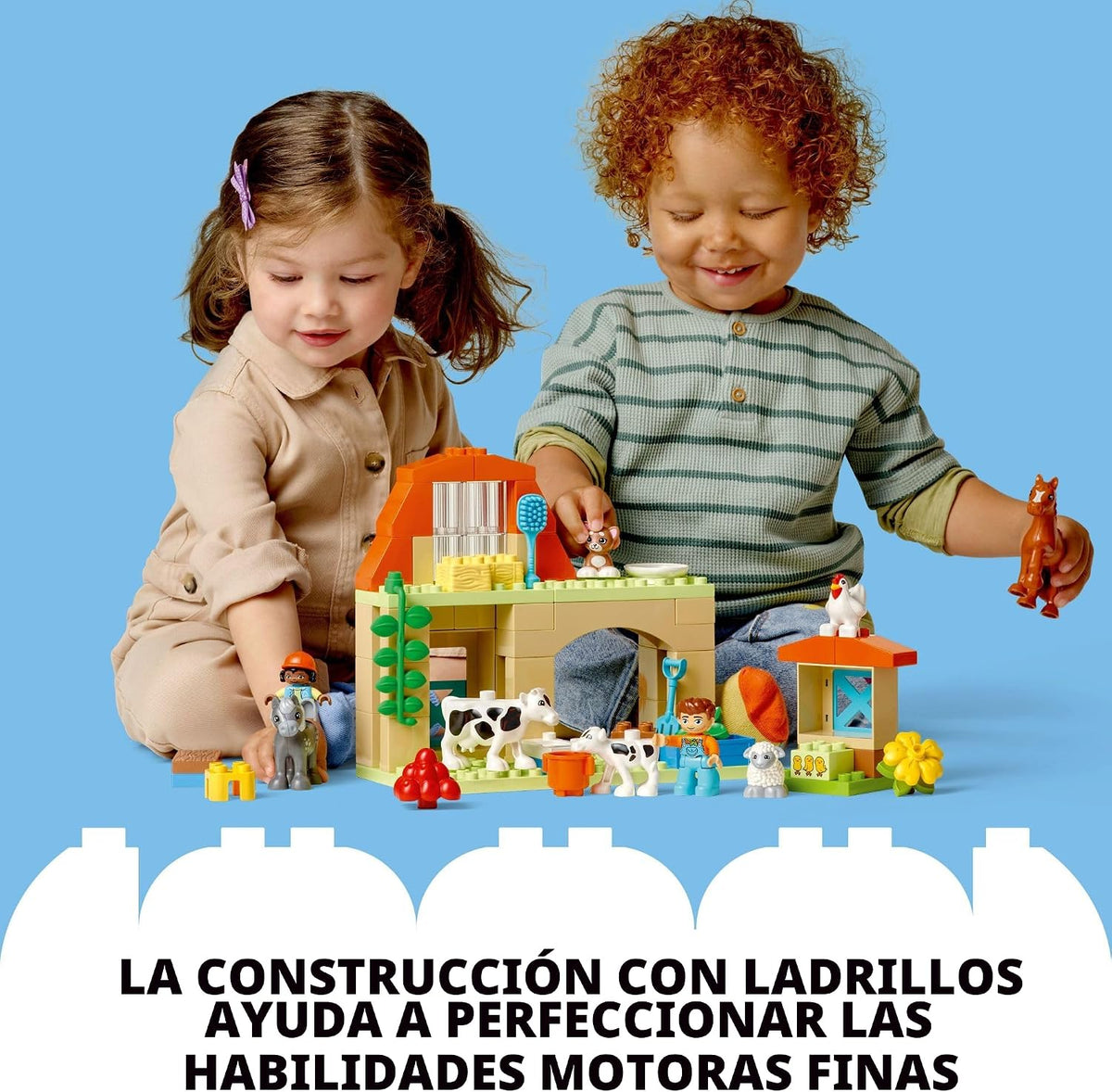 LEGO DUPLO Town Caring for Animals at The Farm Building Toys Playse...