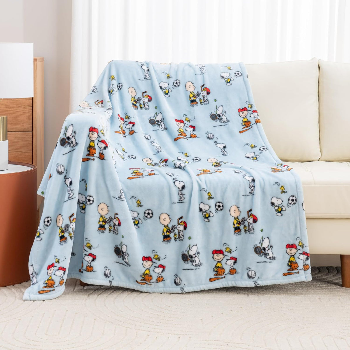 Berkshire Blanket Peanuts® VelvetLoft® Manta de Tiro de Felpa con P...