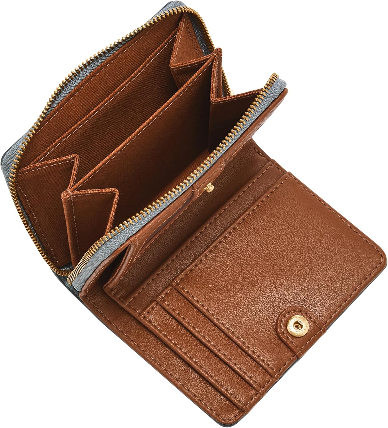 Fossil Cartera plegable multifunción Logan de piel con bloqueo RFID...