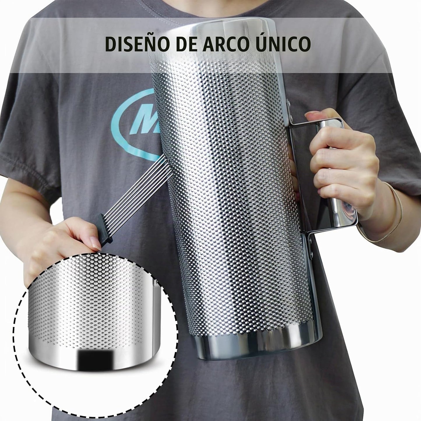 Soulmate Acero inoxidable Guiro Shaker 12" 6" Instrumento d...