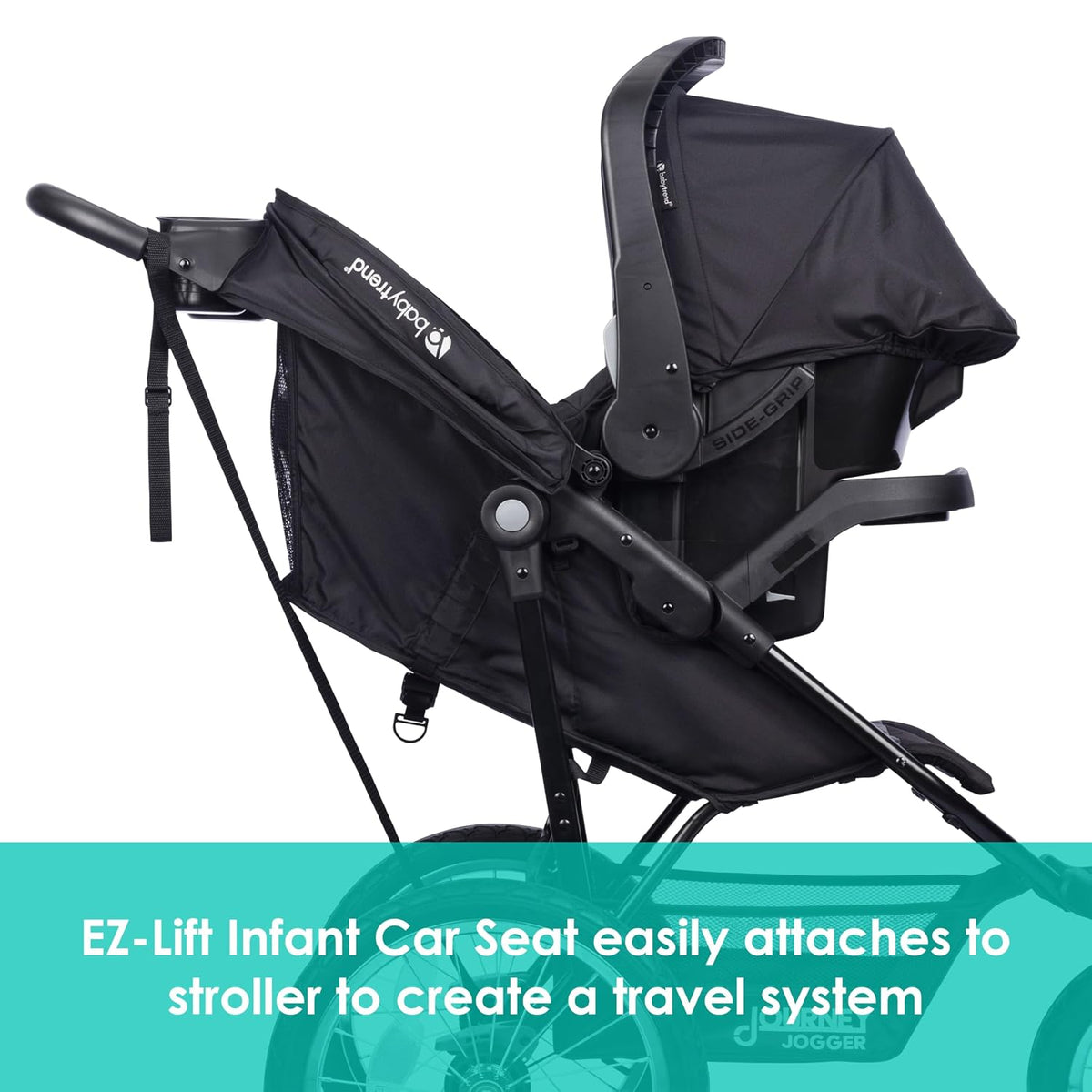 Sistema de viaje para corredores Baby Trend Journey, Negro Estelar