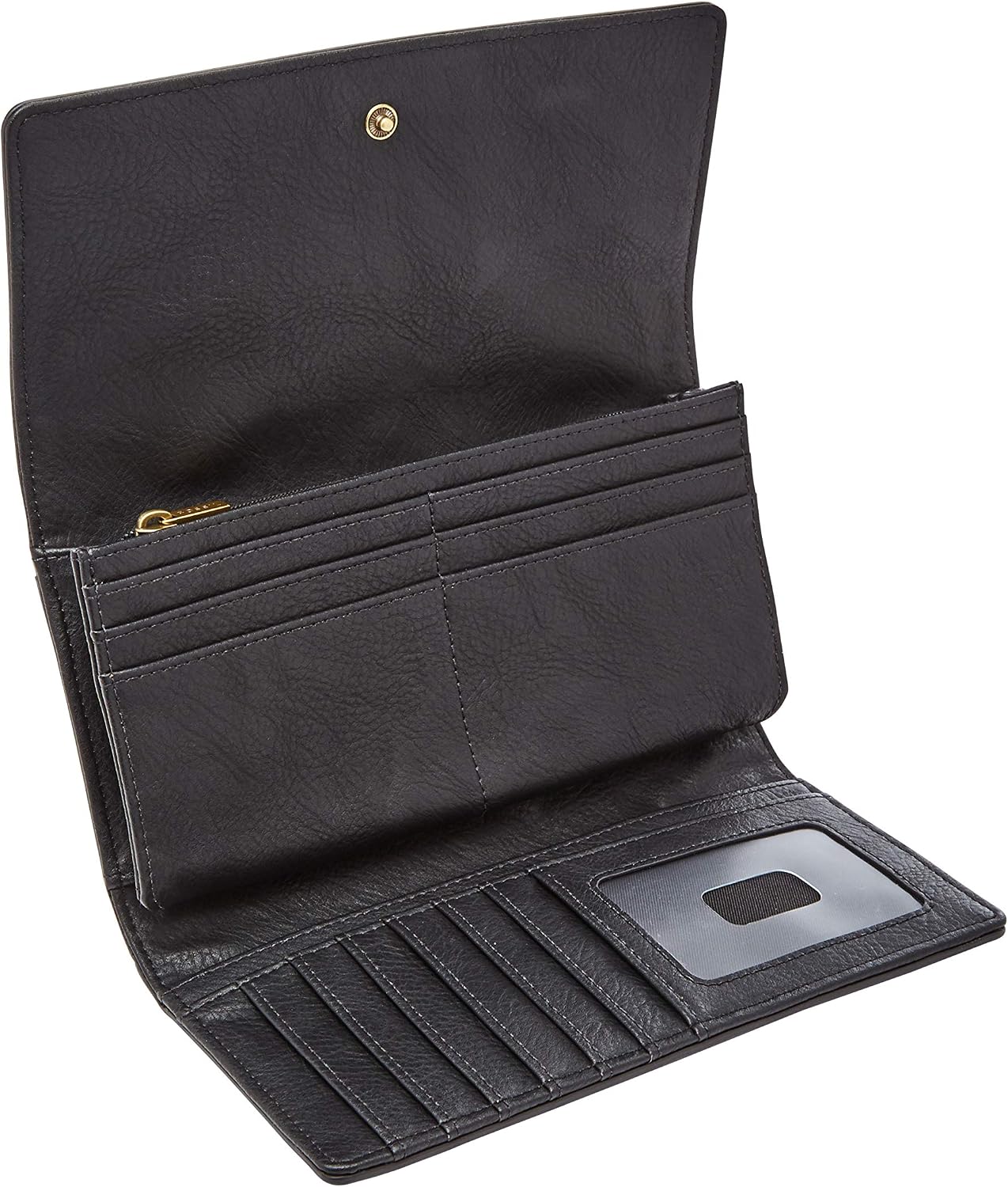 Fossil Cartera Logan de piel con bloqueo RFID para mujer