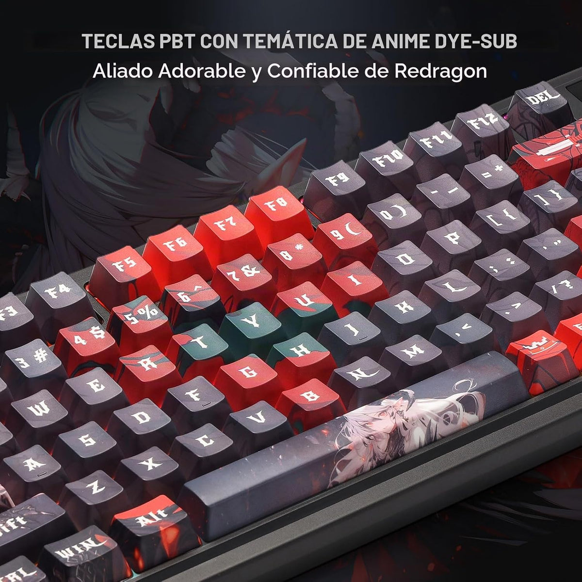 Redragon K719 PRO Teclado inalámbrico RGB para juegos, teclado de a...
