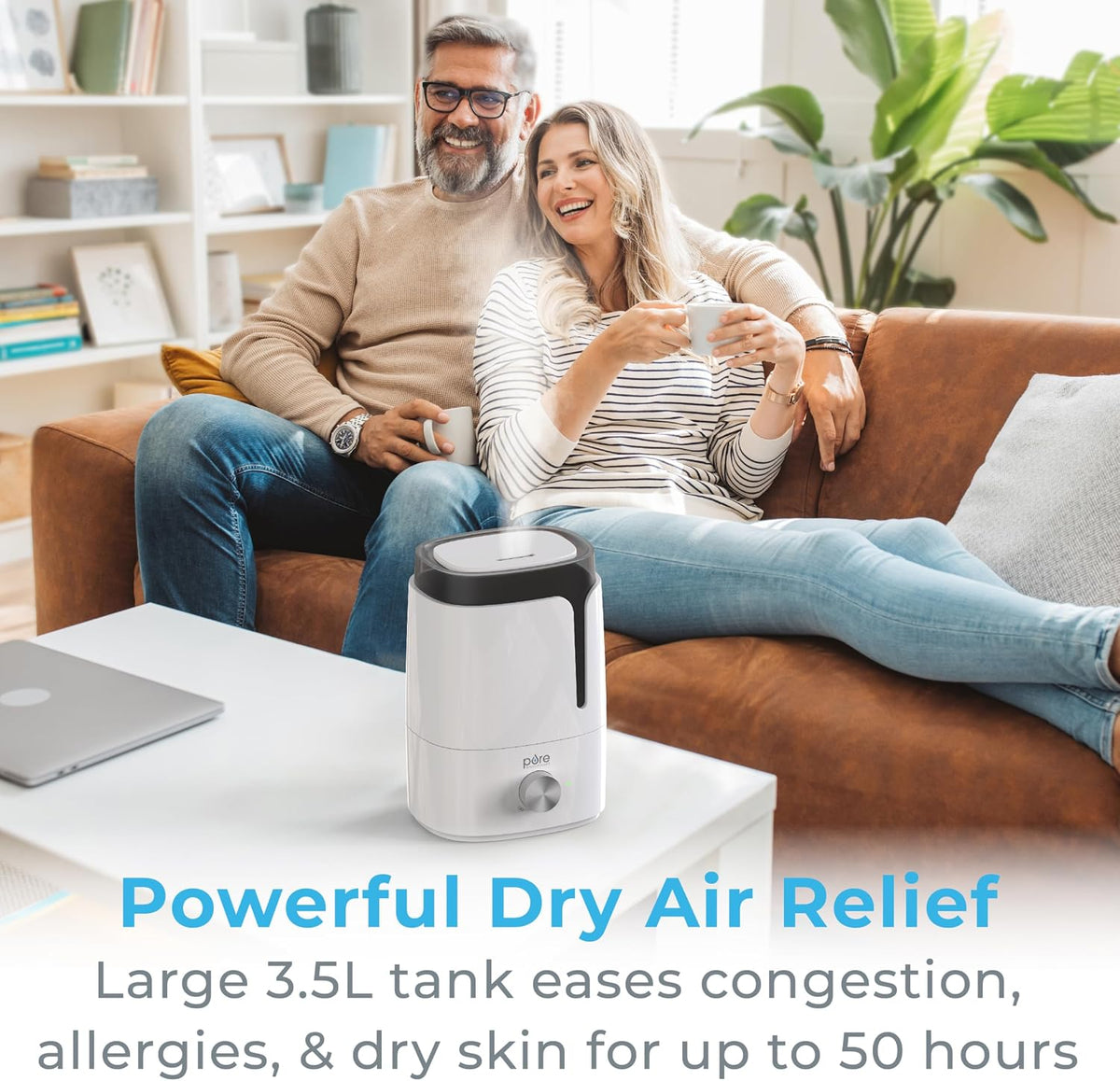 Pure Enrichment HUME Humidificador ultrasónico de niebla fría | Tan...