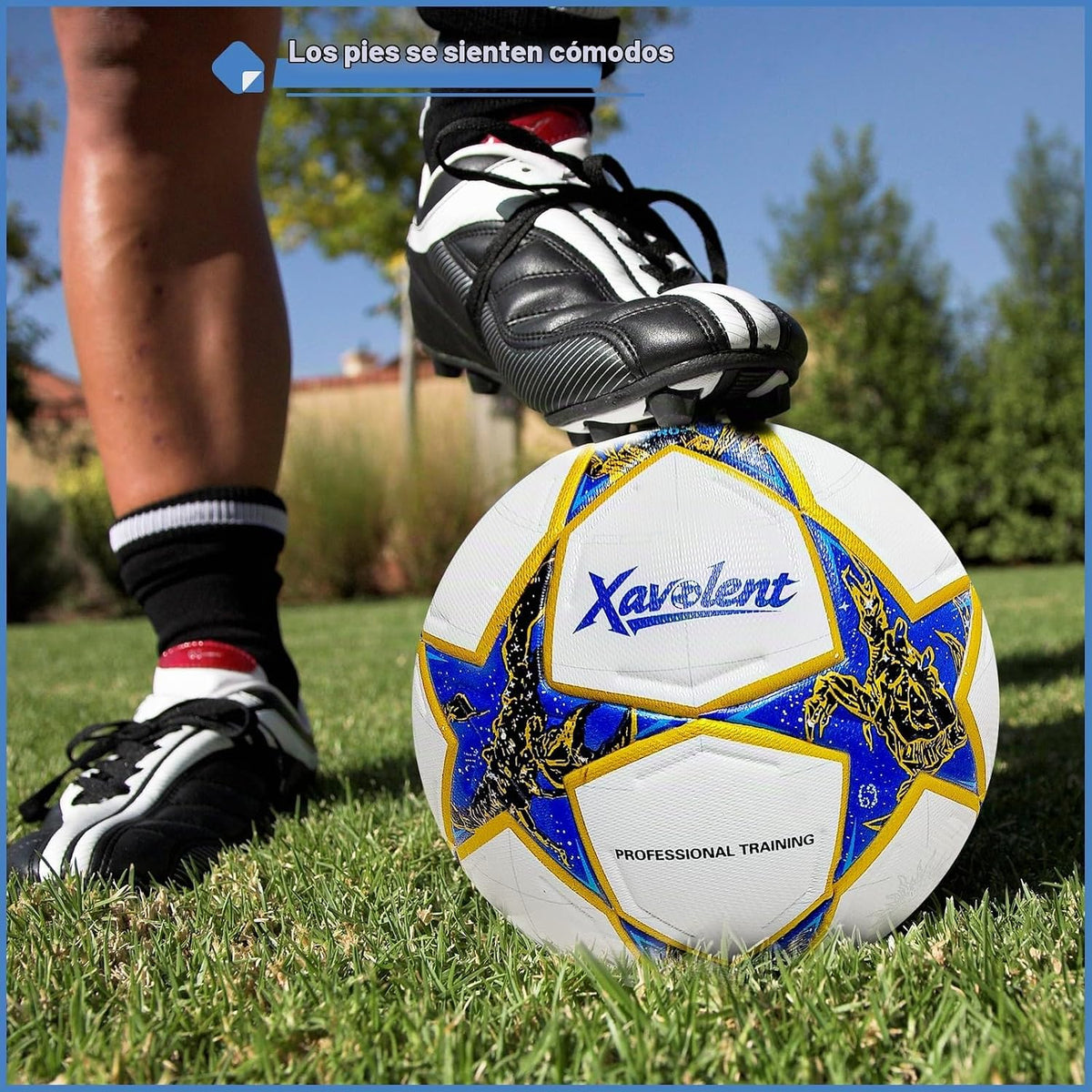 XAVOLENT Balón de fútbol profesional Tamaño 5,4 | Pelota de entrena...