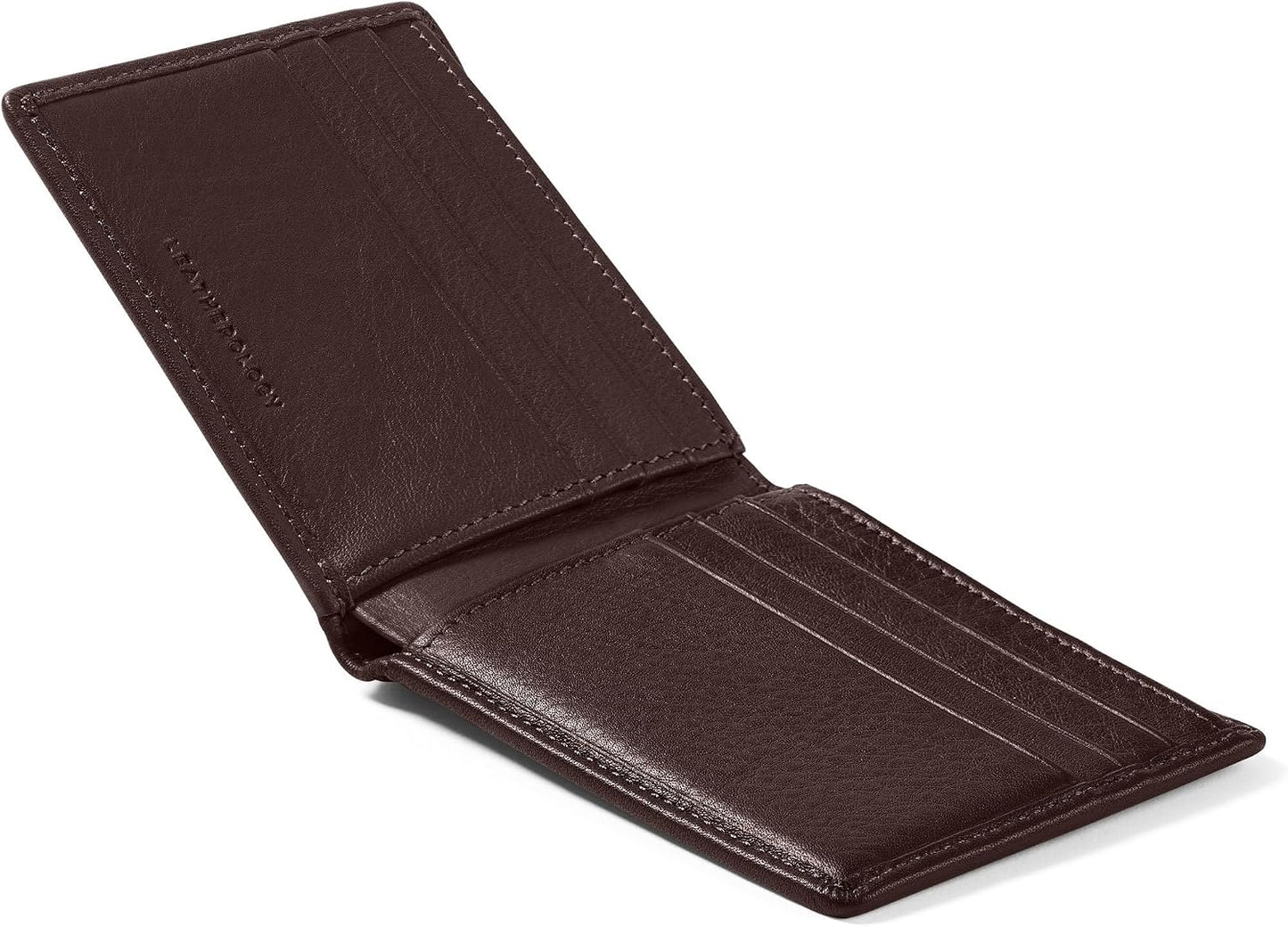 Leatherology Cartera Bifold Delgada para Hombres \u2013 Cartera Del...