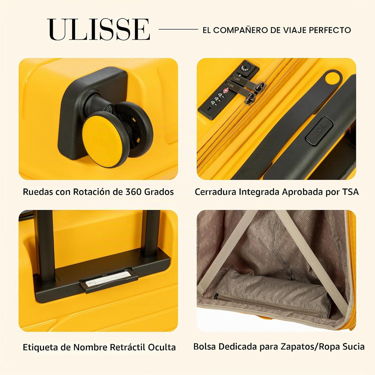 Bric's B|Y Ulisse Maleta Spinner, mango, 28 pulgadas