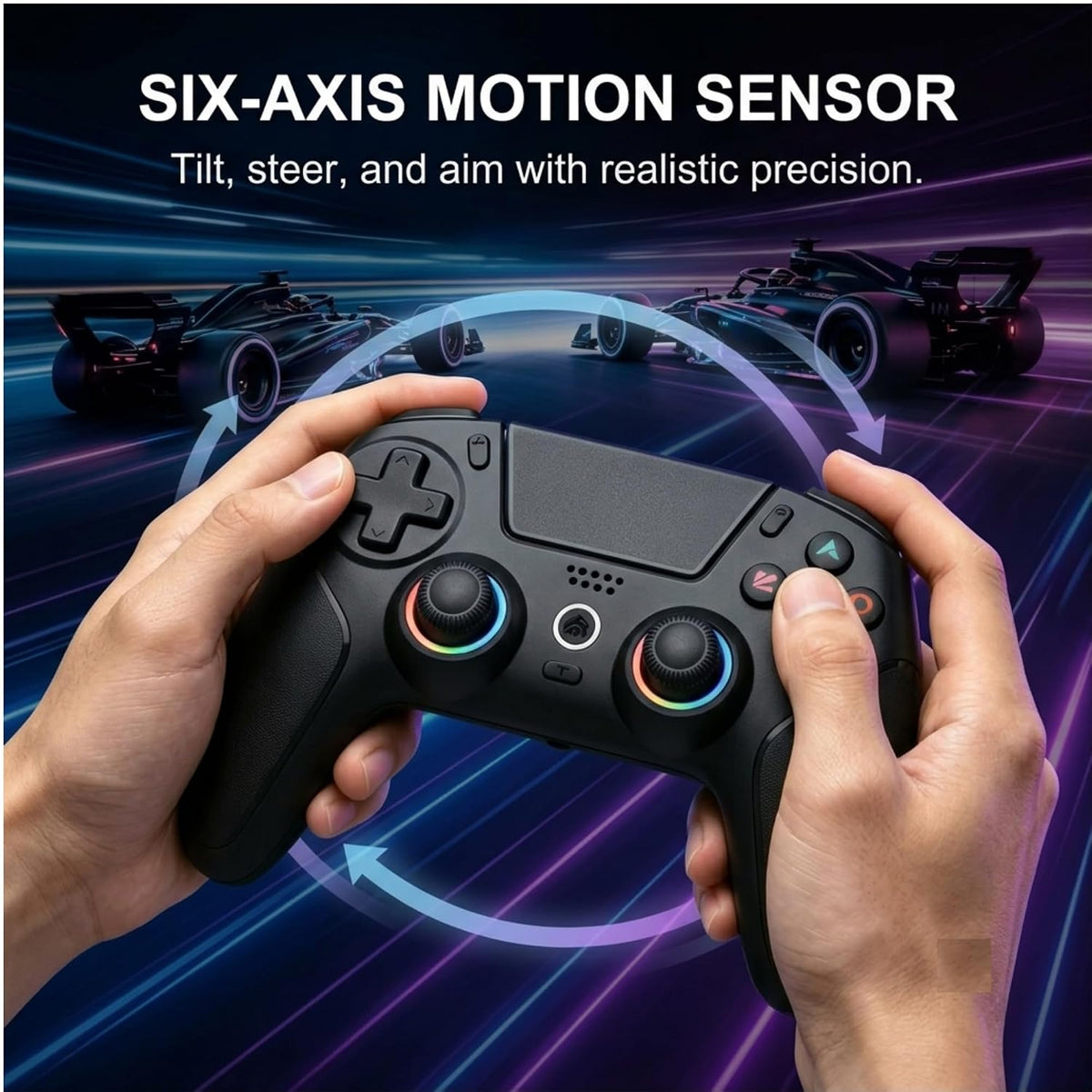 PLAYVORA Mando Inalámbrico Gaming compatible con PS5, PC, Xbox, iOS...