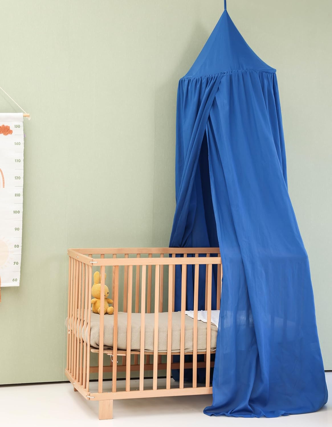 Toldo azul para cama infantil para dormitorio infantil | Cortina co...