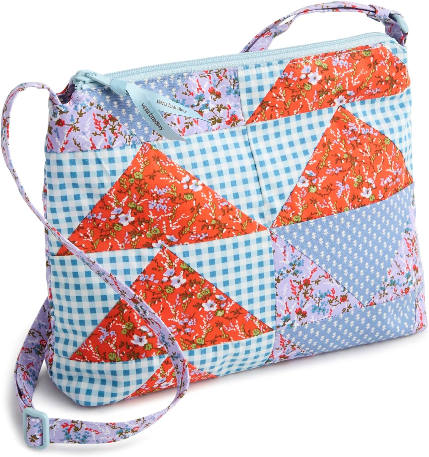 Vera Bradley Bolso cruzado hipster de algodón de primera calidad co...