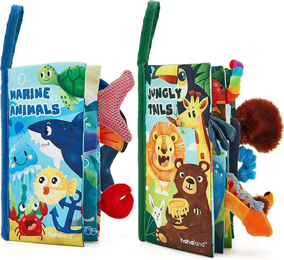 hahaland Libros para bebés de 0 a 6 meses, juguete sensorial de alt...