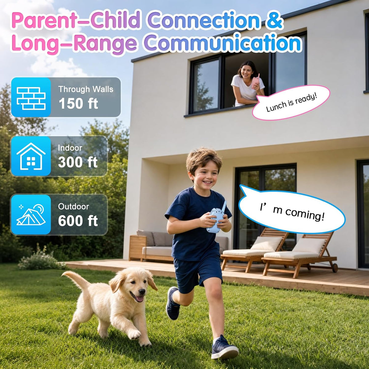 Walkie Talkies para niños con videollamada y cámara, Walkie Talkies...