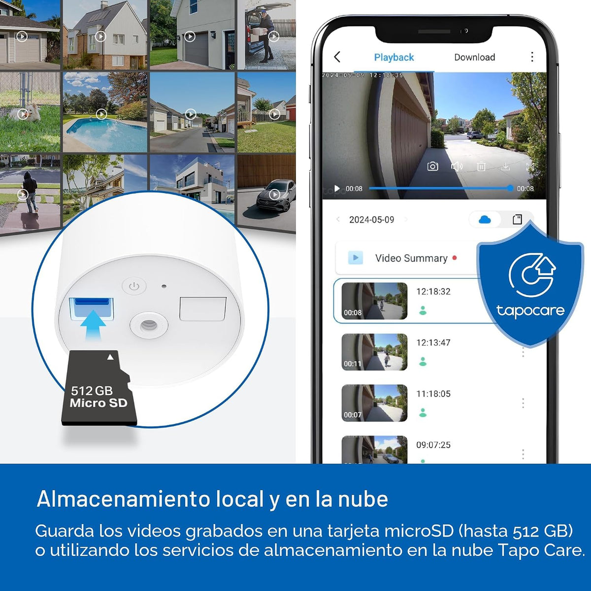 TP-Link Tapo Cámara de Seguridad Inalámbrica para Exteriores, 1080P...