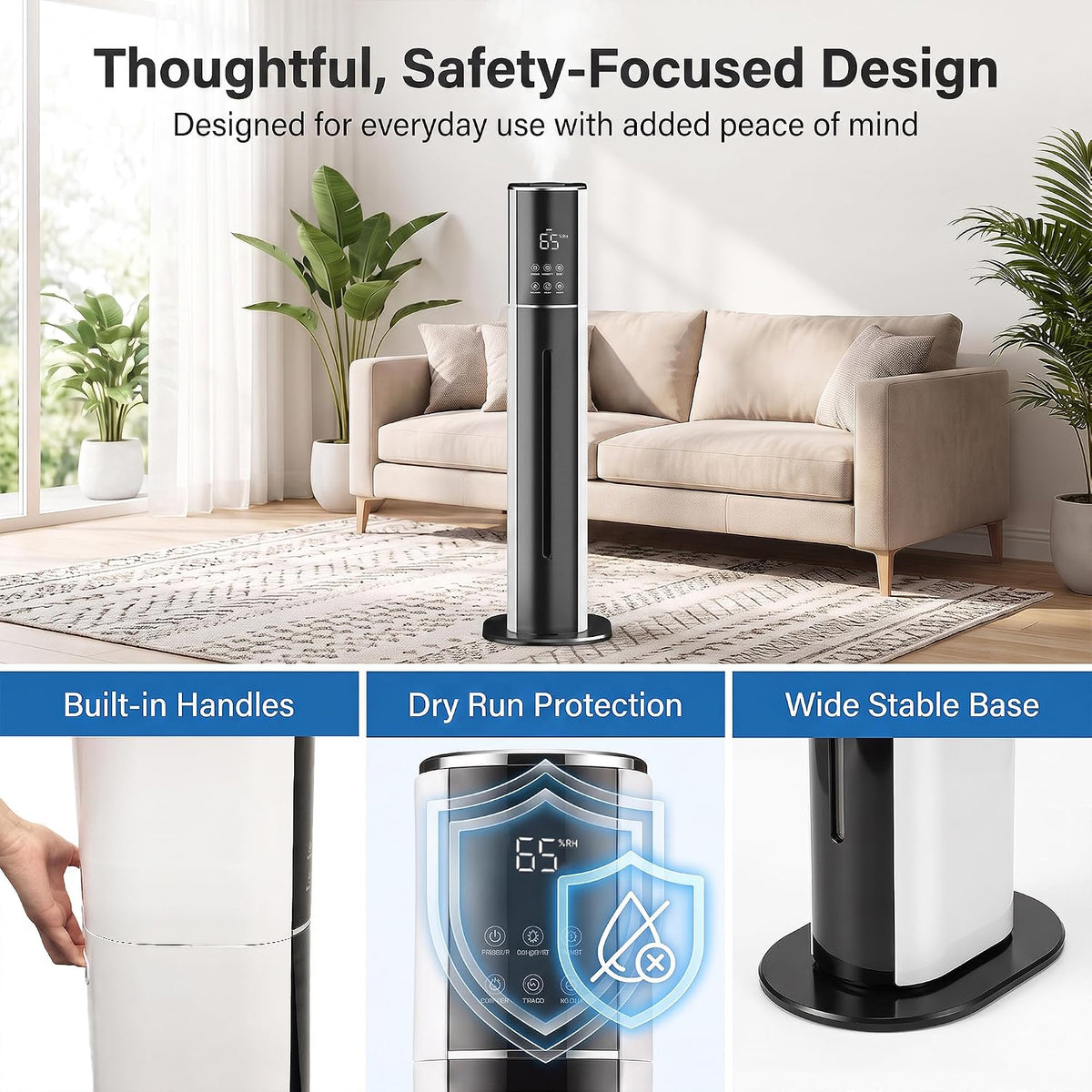 Humidificadores para habitaciones grandes, humidificadores de niebl...