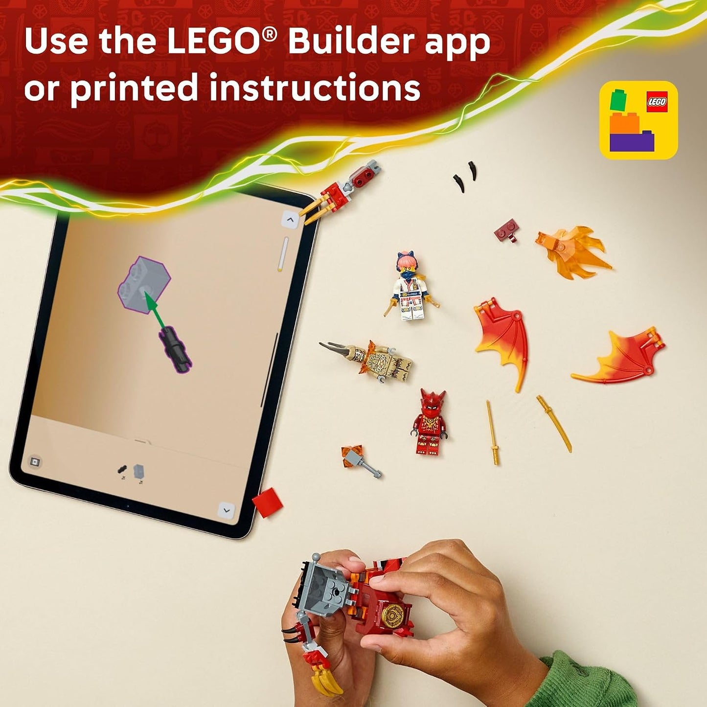 LEGO NINJAGO Paquete de Batalla de Mecha Dragón de Kai - Juego de C...
