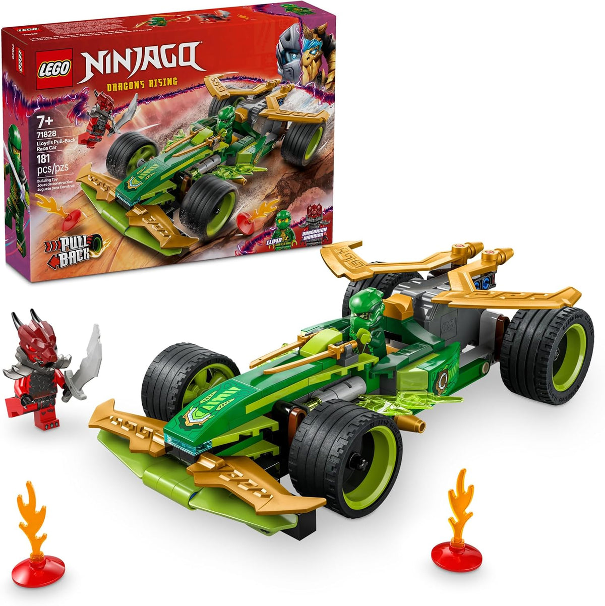 LEGO NINJAGO - Auto de juguete Lloyd's Pull-Back Race Car - Jug...