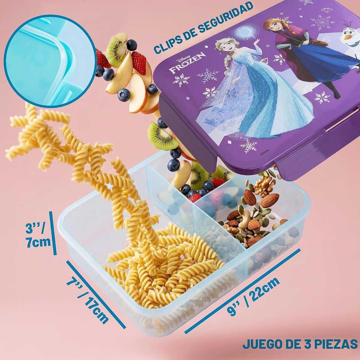Get Trend Disney Frozen Girls Bolsa de almuerzo, caja Bento y botel...