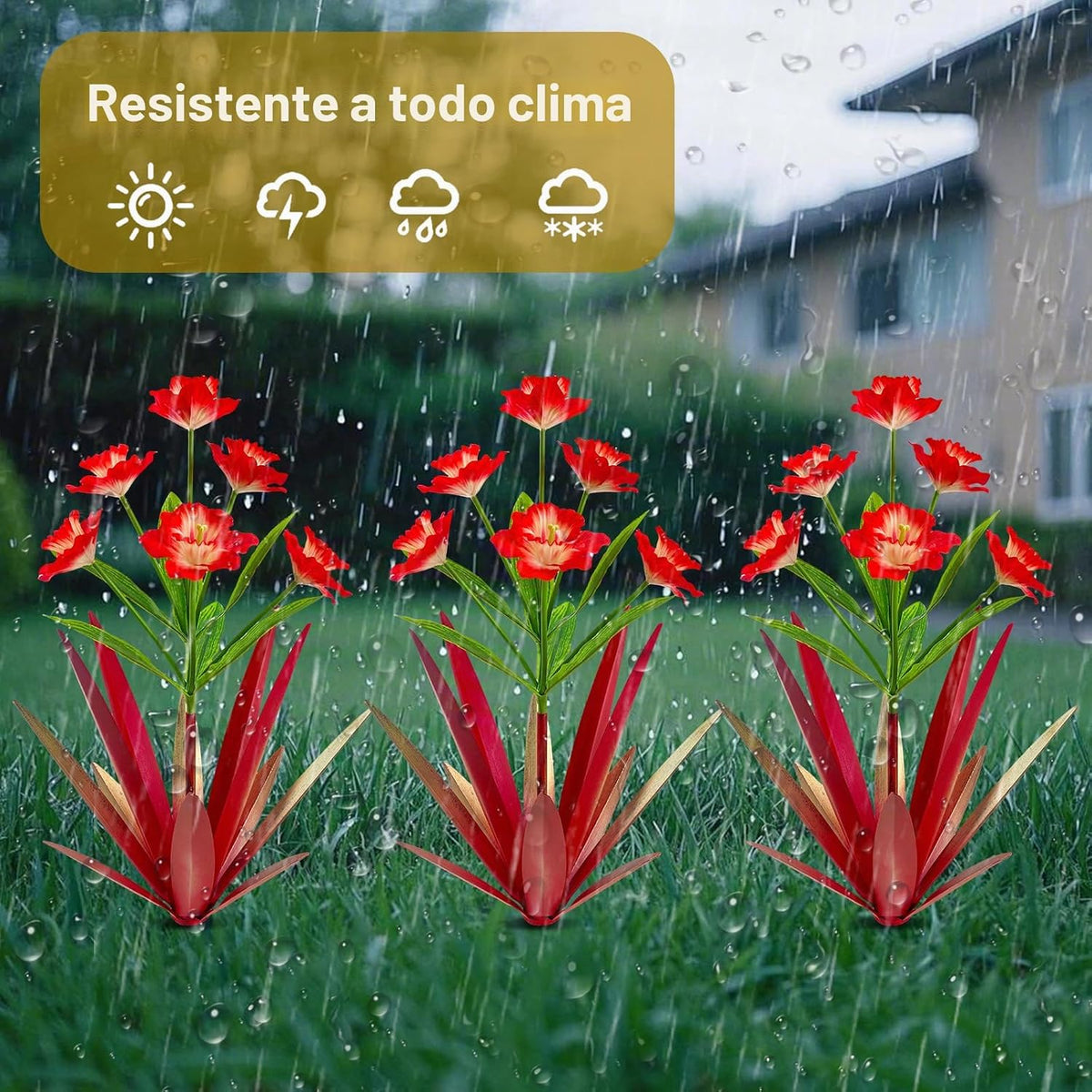 Homight Plantas de Agave de Metal para Decoración al Aire Libre, De...