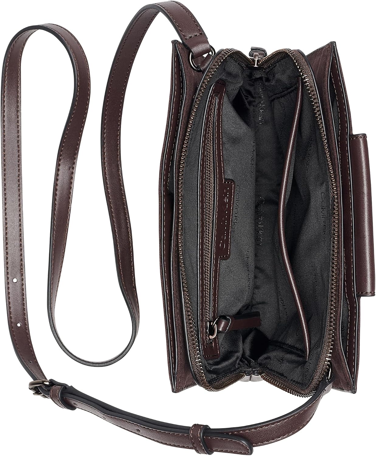 Calvin Klein Bandolera Sybil con triple compartimento para mujer