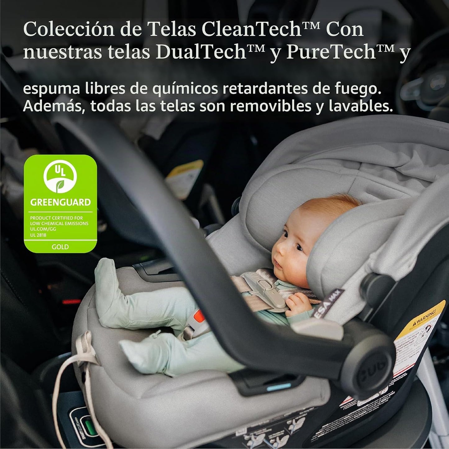 UPPAbaby Mesa Max Asiento de automóvil infantil con pata de carga y...