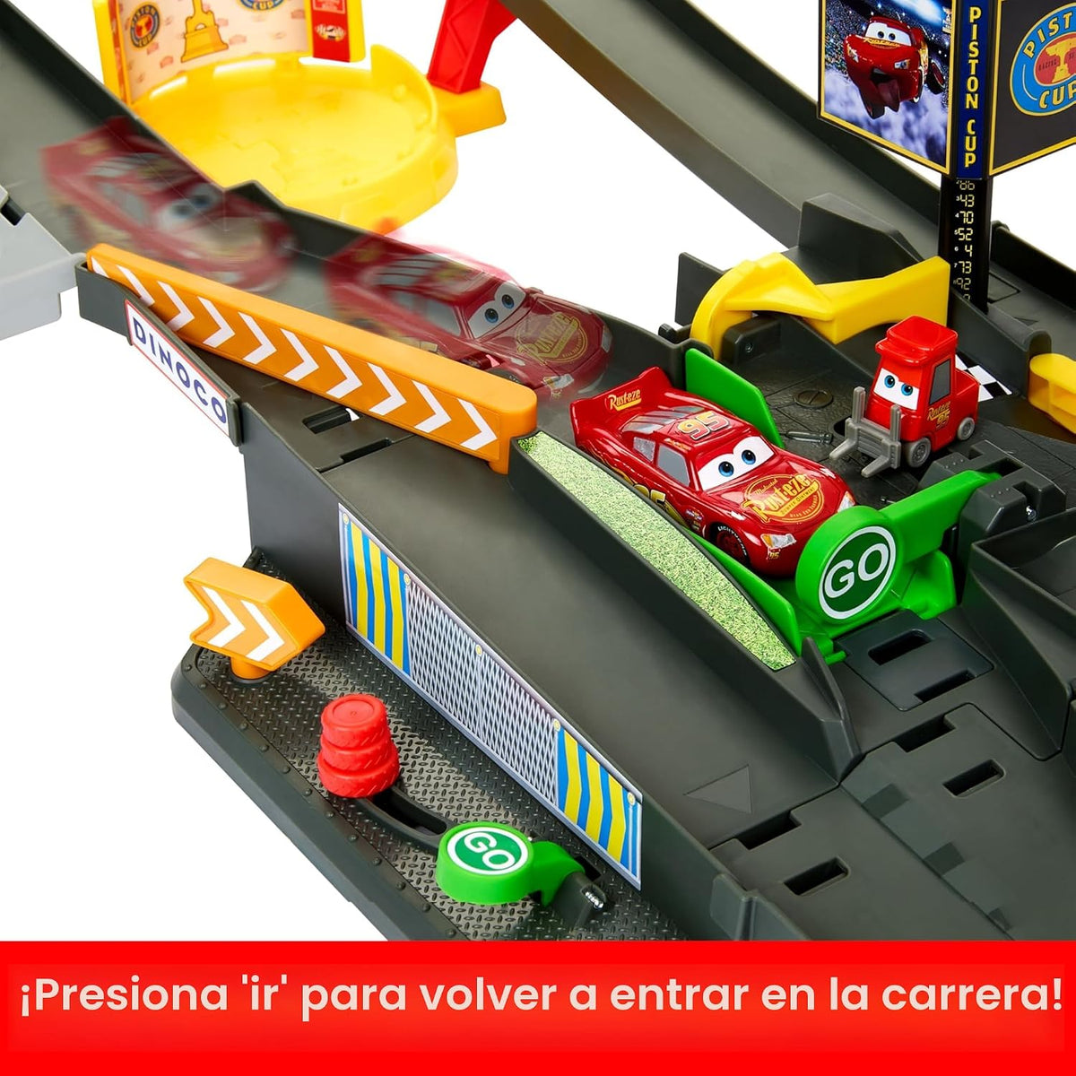 Mattel Disney y Pixar Cars Set de Pista, Pista de Carreras de Acció...