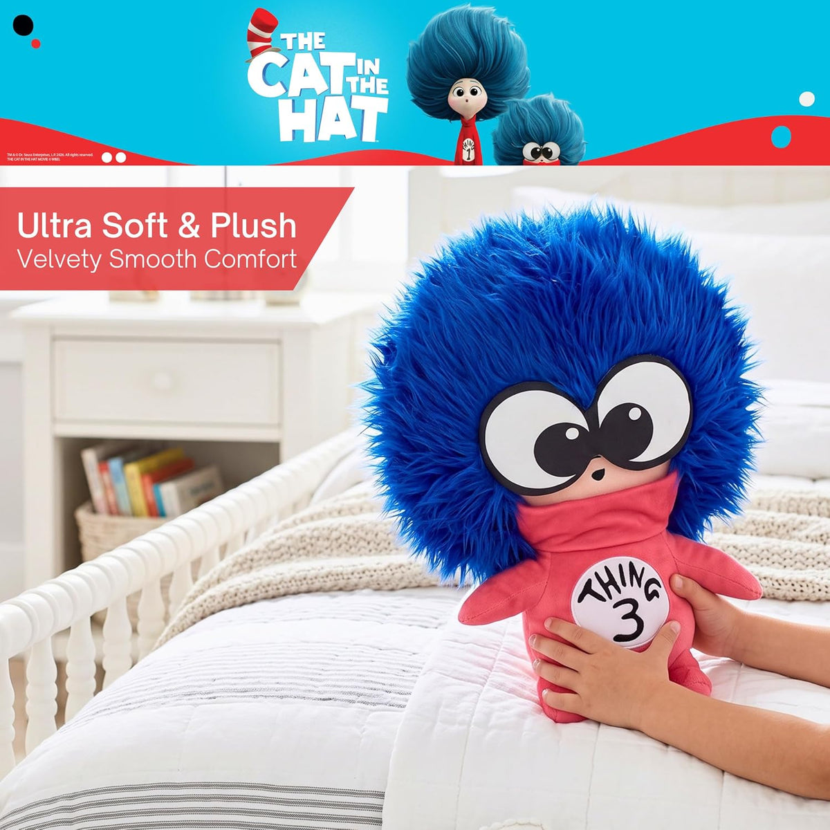 Franco Dr Seuss The Cat in The Hat Movie Thing 3 - Ropa de cama par...